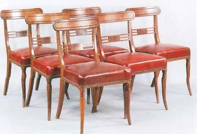 Chaise Dossier barrette de mobilier ancien référencé: ID1 822