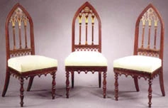 Chaise Dossier cathédrale de mobilier ancien référencé: ID1 831