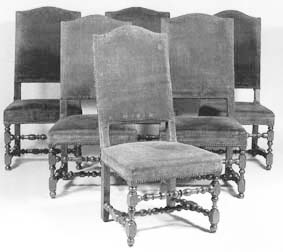 Chaise Dossier plat de mobilier ancien référencé: ID1 1550