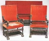 Salon Dossier garni de mobilier ancien référencé: ID1 1955