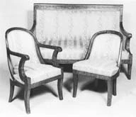 Salon Erable moucheté de mobilier ancien référencé: ID1 1849