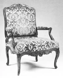 Fauteuil Dossier plat de mobilier ancien référencé: ID1 2037