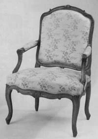 Fauteuil Dossier plat de mobilier ancien référencé: ID1 327