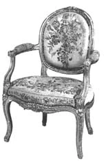 Fauteuil Médaillon de mobilier ancien référencé: ID1 1893