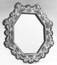 cadre et glace octogonal de mobilier ancien référencé: ID1 1523