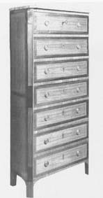Semainier 7 tiroirs de mobilier ancien référencé: ID1 1477