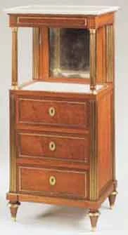 Barbière 3 tiroirs de mobilier ancien référencé: ID1 809
