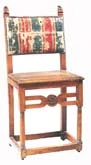 Chaise Dossier plat de mobilier ancien référencé: ID1 1796