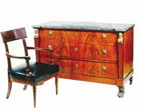 Commode 3 rangs de mobilier ancien référencé: ID1 161