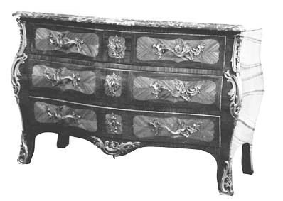 Commode 3 rangs de mobilier ancien référencé: ID1 1635