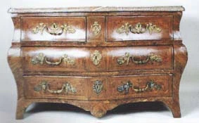 Commode 5 tiroirs sur 3 rangs de mobilier ancien référencé: ID1 1301