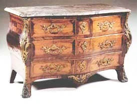 Commode 5 tiroirs sur 3 rangs de mobilier ancien référencé: ID1 1368