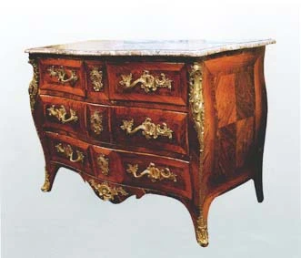 Commode 5 tiroirs sur 3 rangs de mobilier ancien référencé: ID1 1666