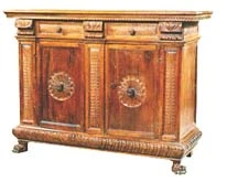 Crédence Noyer de mobilier ancien référencé: ID1 1791