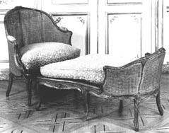 Duchesse Brisée - Chaise longue Cannée de mobilier ancien référencé: ID1 1894