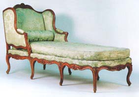 Duchesse Brisée - Chaise longue Ottomane/Sofa/Paphose paumier de mobilier ancien référencé: ID1 1175