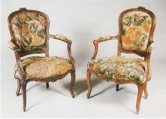 Fauteuil Cabriolet de mobilier ancien référencé: ID1 2274