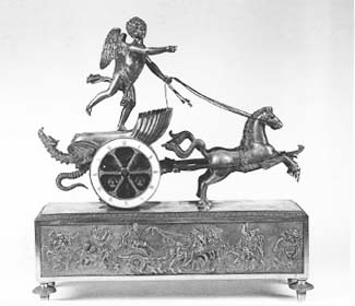pendule statuette de mobilier ancien référencé: ID1 1707